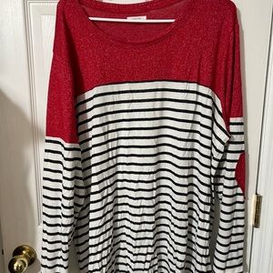 Maurices Red Knit Top